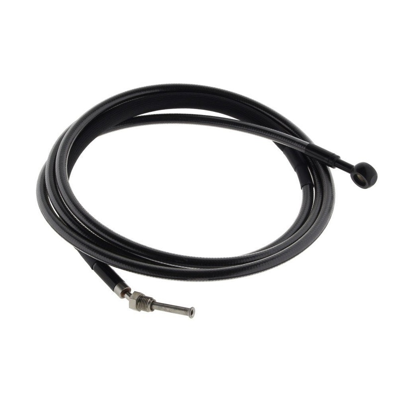 82in. Hydraulic Clutch Line with 10mm x 180 Degree Banjo - Black Pearl. Fits Touring & Softail 2013-2016 Models fitted with the Original H-D Hydraulic Clutch.