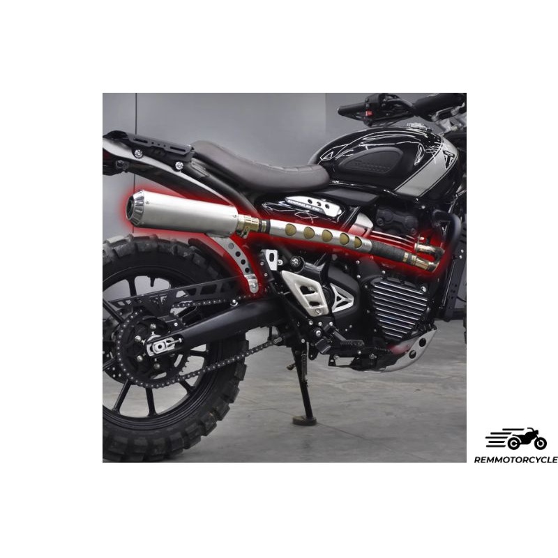 High Exhaust for Triumph Scrambler 400X - Speed 400