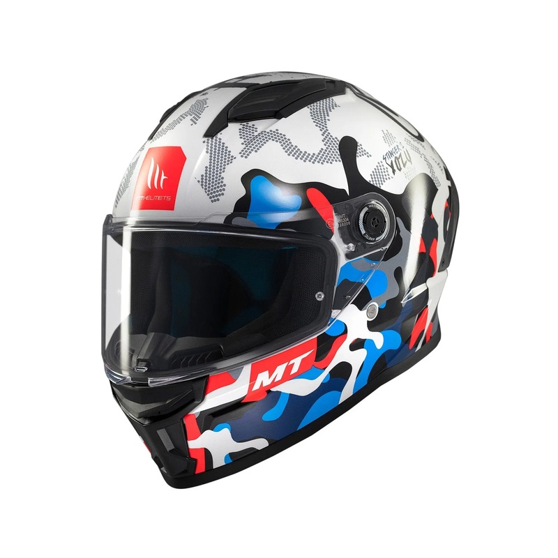 MT Helmets Stinger 2 Yozu A7 Gloss Blue / White
