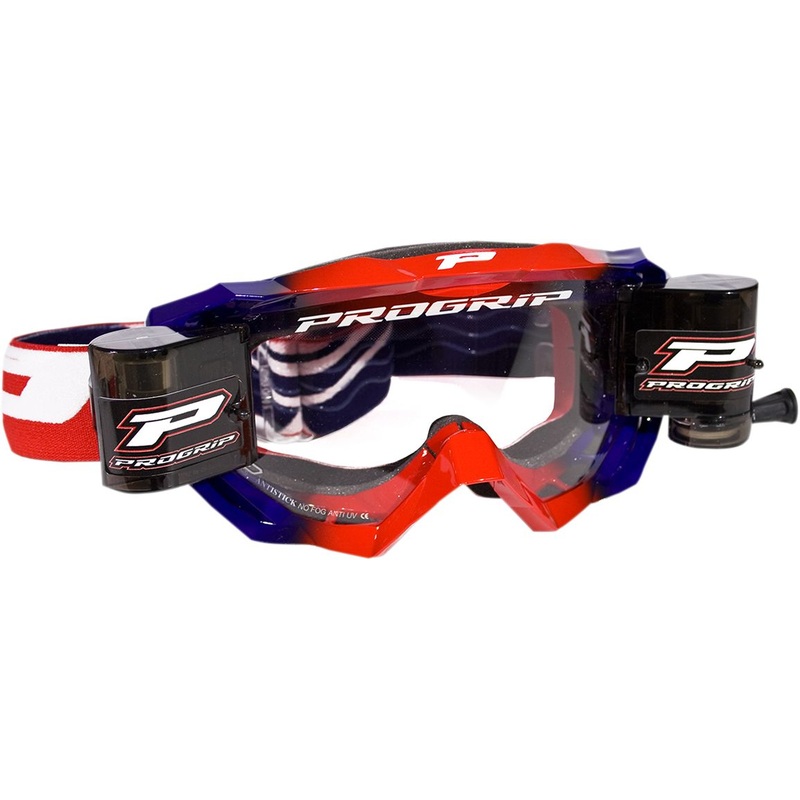Pro Grip Venom Roll-Off Goggles Red / Blue