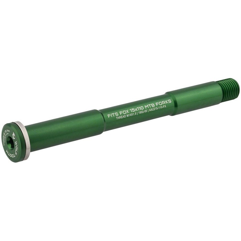 Wolf Tooth Front Thru Axle - FOX 15x110mm - Green
