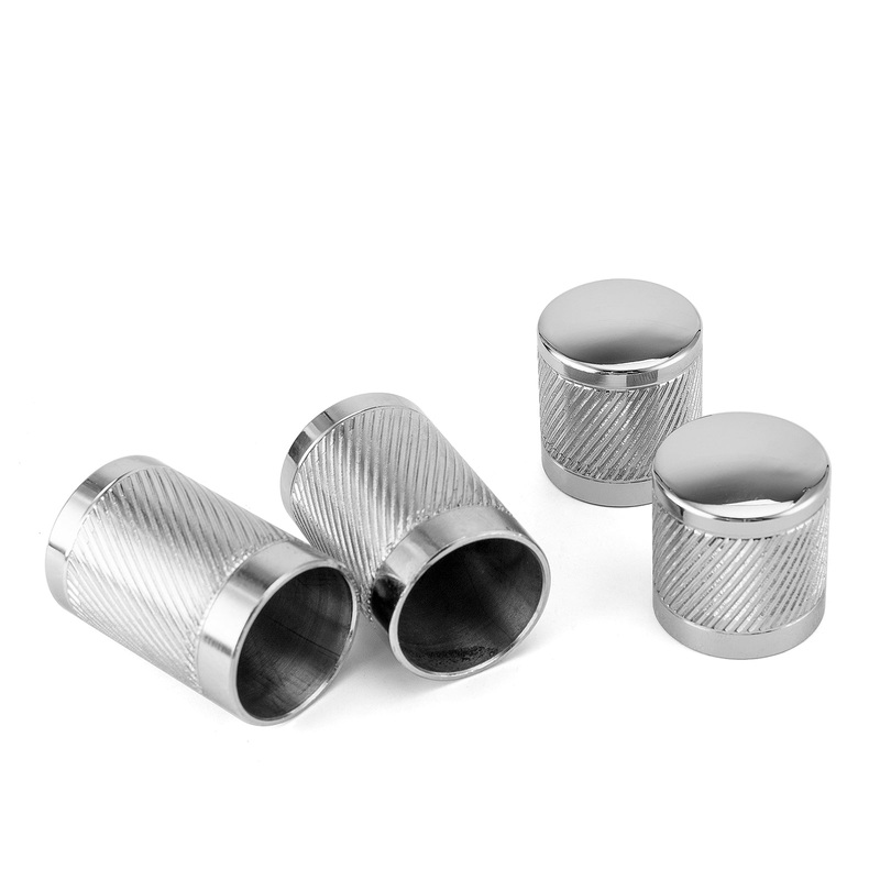 1994-2025 Harley Touring Knurling of Beveled Cuts Chrome Docking Hardware Covers