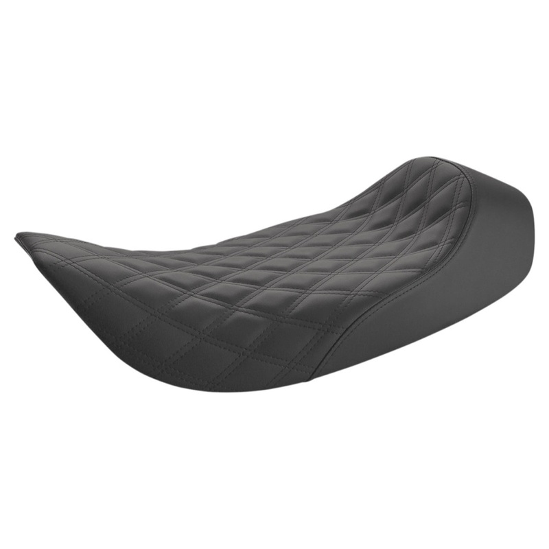 SADDLEMEN - Renegade Lattice Stitch Solo Seat - Lattice Stitched - FLH '97-'07