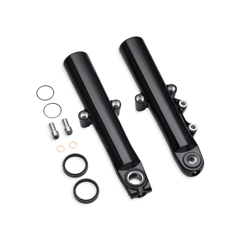Harley Davidson 45500403 Gloss Black Lower Fork Sliders KIT,FORK CMPNT,BLACK SLIDERS