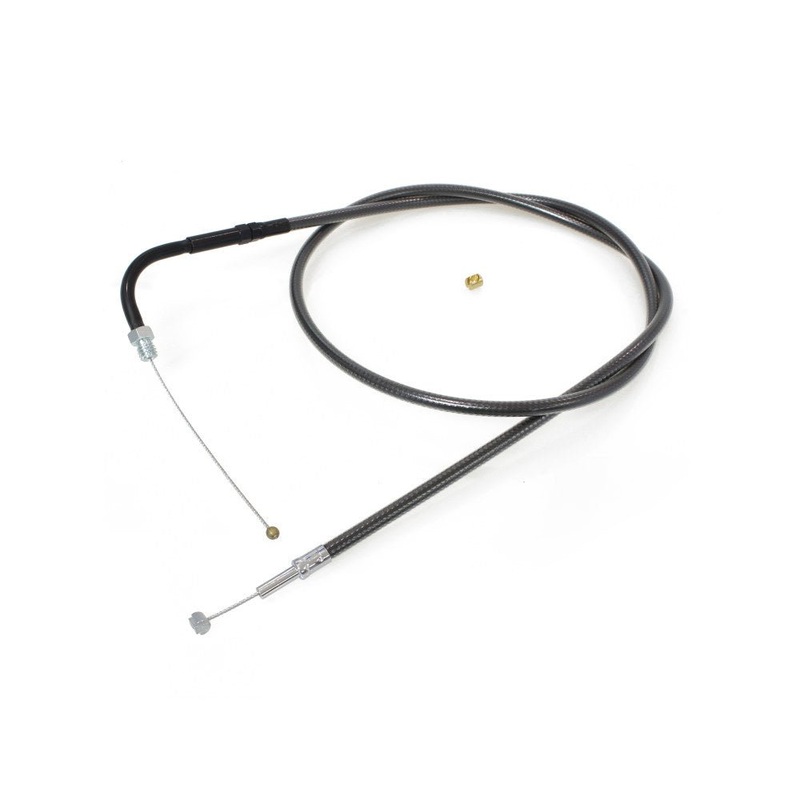 39-1/2in. Throttle Cable - Black Pearl. Fits Big Twin 1990-1995.