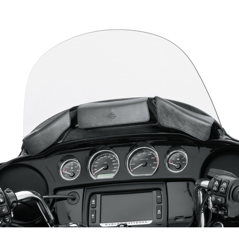 Harley Davidson 93300054B Three-Pocket Batwing Fairing Pouch KIT-POUCH,FAIRING,MULTI-POCKET