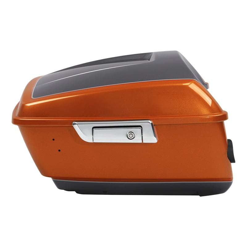 HR3 Amber Whiskey / Charcoal Pearl King Size Tour Pack Luggage with Speaker Cut Outs For 14-24 Harley Touring