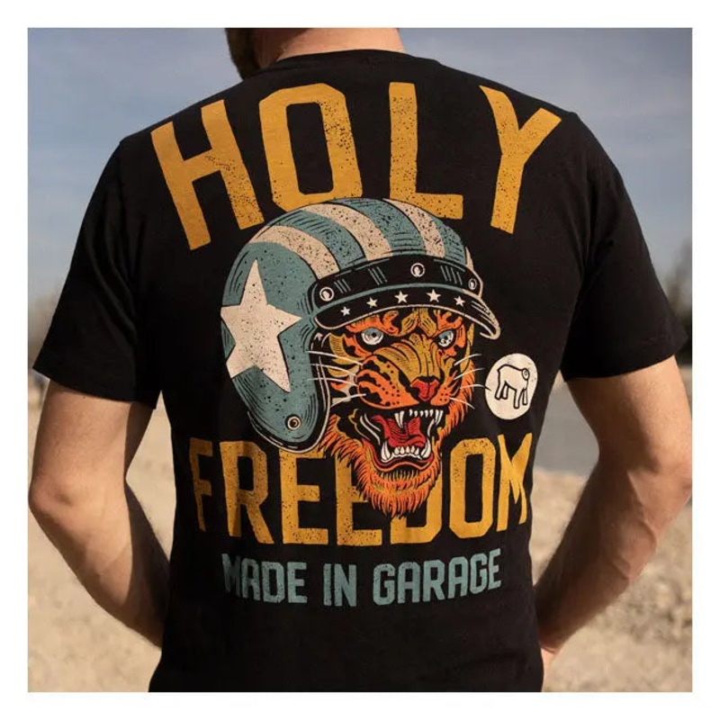 Holy Freedom Tiger T-Shirt Black