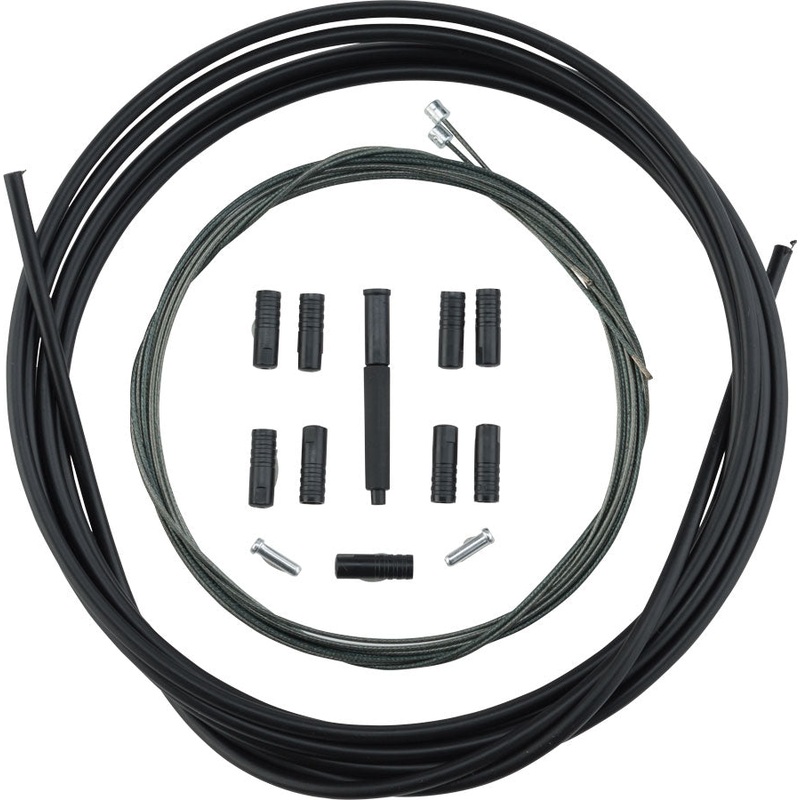 Shimano MTB Optislick Derailleur Cable and Housing Set - Black Housing