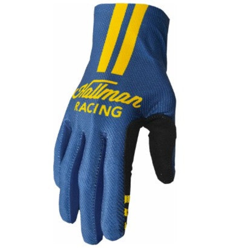 Thor Mainstay Roost Textile Gloves Navy / Yellow