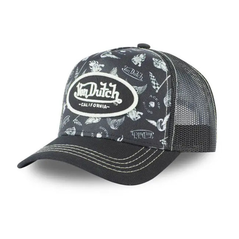 Von Dutch Lifestyle Cap Graphic Design Black / White