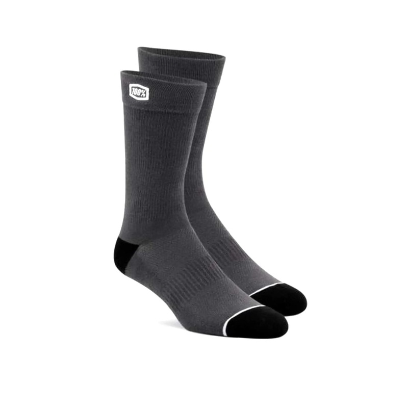 100% Solid Casual Socks Grey