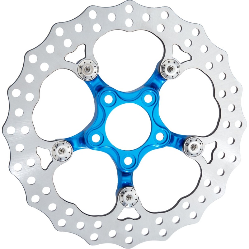 11.8" Spider Rear Brake Rotor, Blue - 09+ Touring