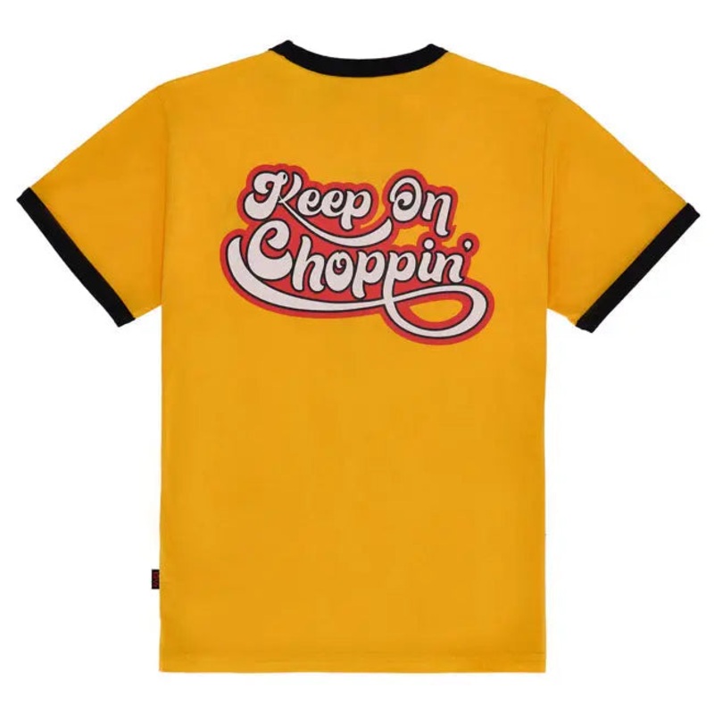 13 And A Half Magazine Keep On Choppin T-Shirt Yellow