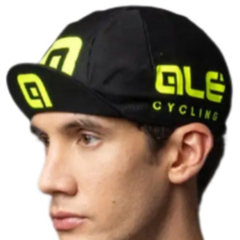 Ale Clothing Cotton Summer Cycle Cap Black / Yellow