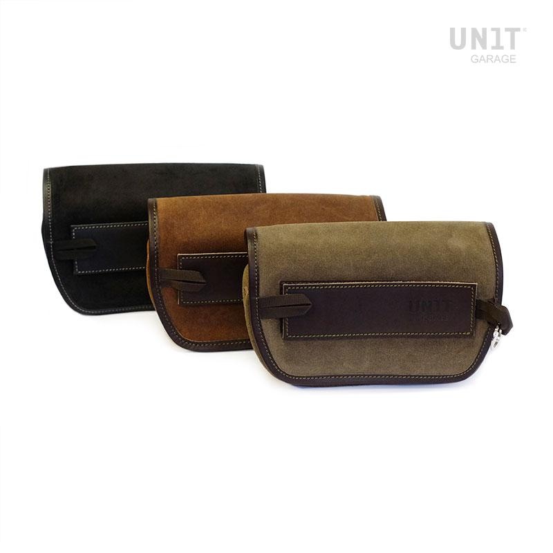 Unit Garage Sahara Handlebar Bag - Suede/Leather
