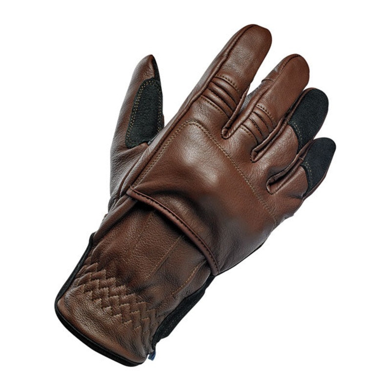 Biltwell Belden Gloves Chocolate / Black CE Approved