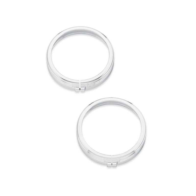 Harley Davidson 61400353 4 in. Defiance Auxiliary Lamp Trim Rings KIT,TRIM,PASS LT,CHROME