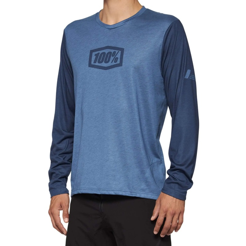 100% Airmatic Long Sleeves Jersey Slate Blue