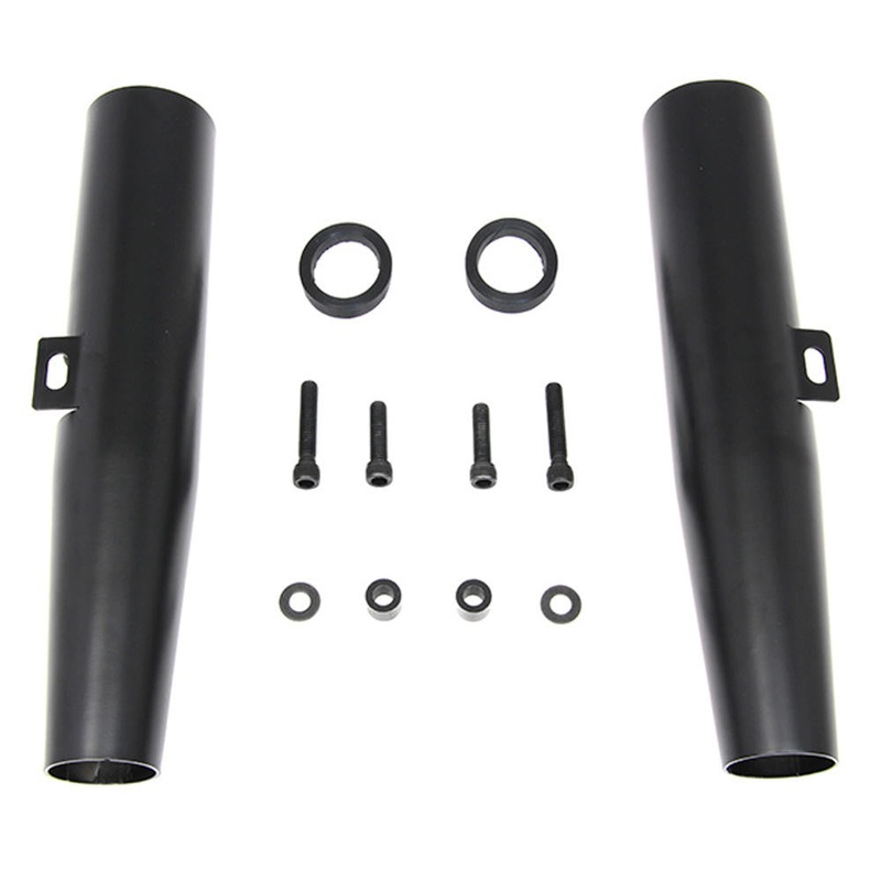 39mm Sportster Fork Shrouds - Black - 2004 and Up