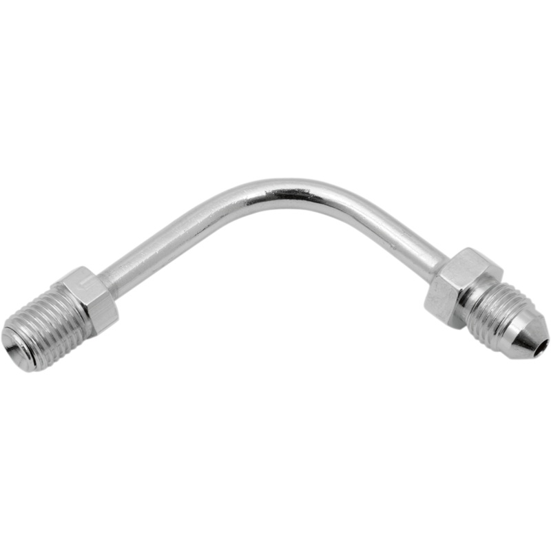 Brake Line Fitting - #3 Male X 3/8-24 Inverted Flare - 90 - Long