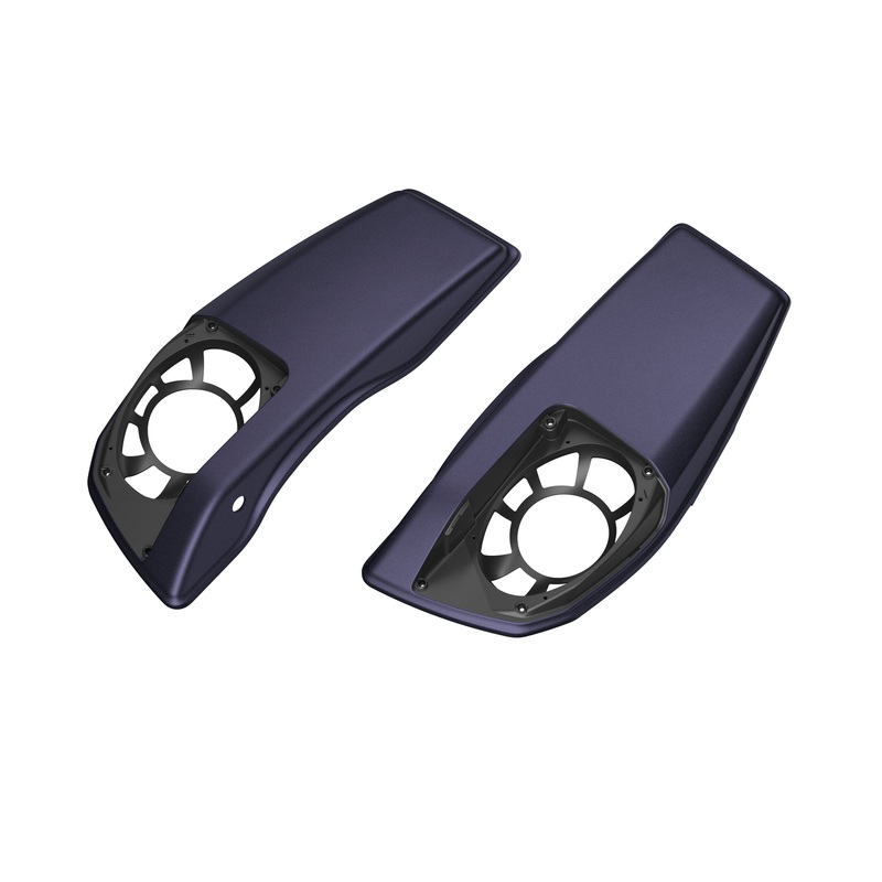 Harley-Davidson 90202793FAC Color Matched Saddlebag Speaker Lids - Purple Abyss Denim