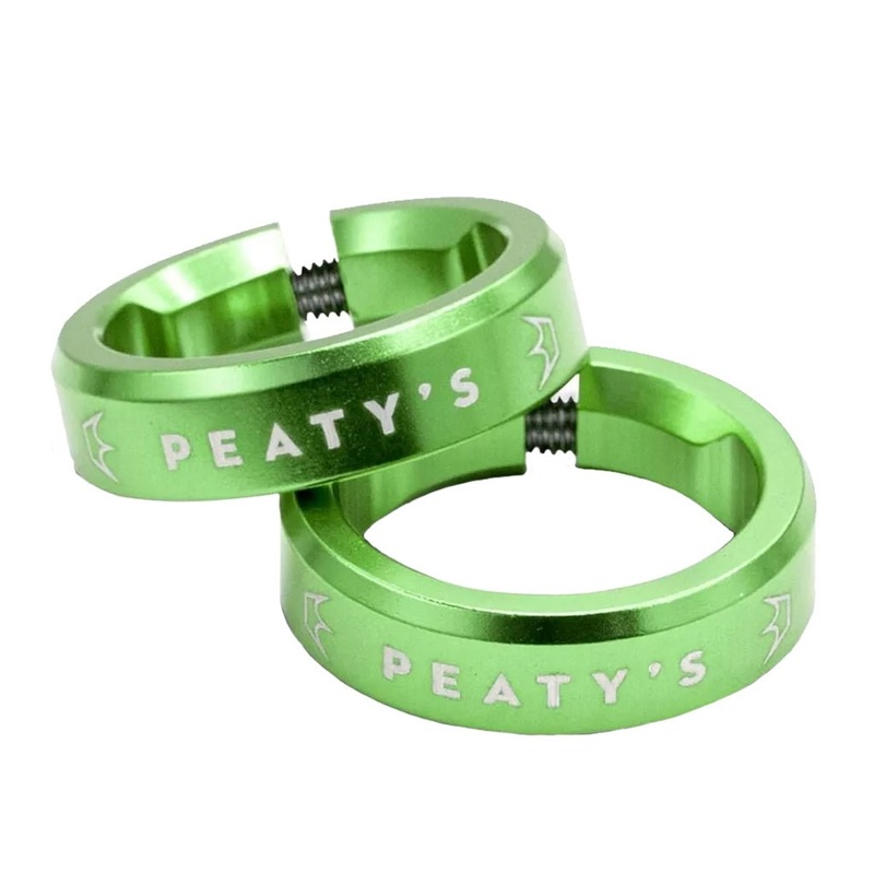 Peaty's Monarch Grip Lockrings - Pair - Emerald