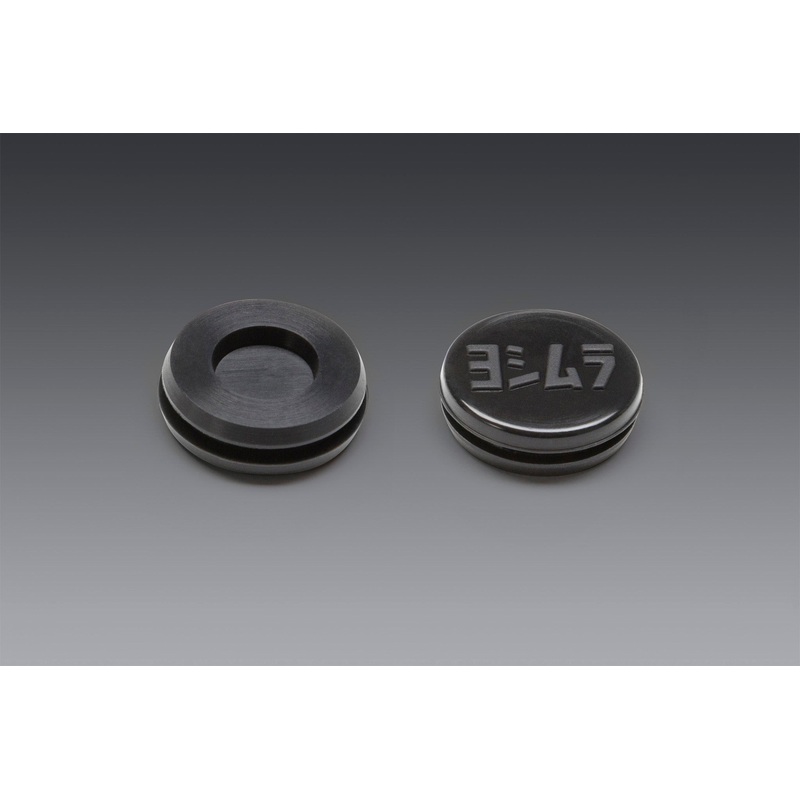 RUBBER GROMMET WITH LOGO TO COVER END-CAP INSERT HOLE FOR RS-9 MUFFLERS ONLY