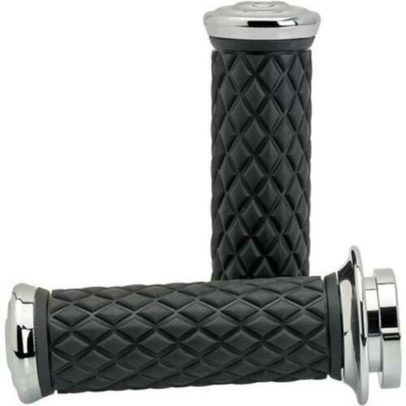 Biltwell Alumicore Grip Set - TBW CHROME