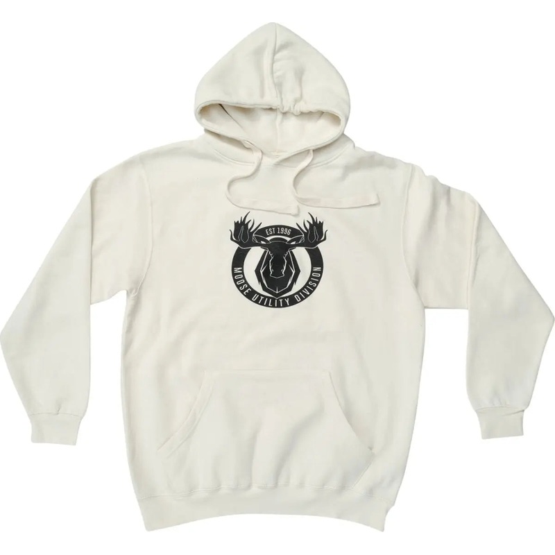 Moose Racing Mud Badge Hoodie Natural Off-White