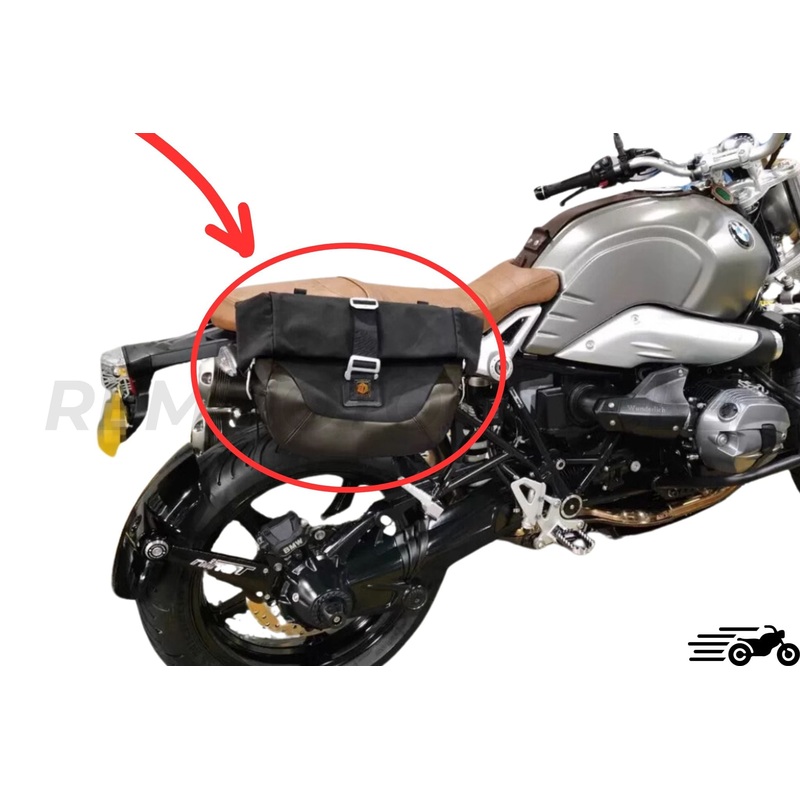BMW R Nine T side saddlebag