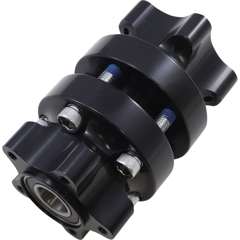 Cartridge Hub Kit for Front Wheels, Black - 00-07 Touring / Dual Disc