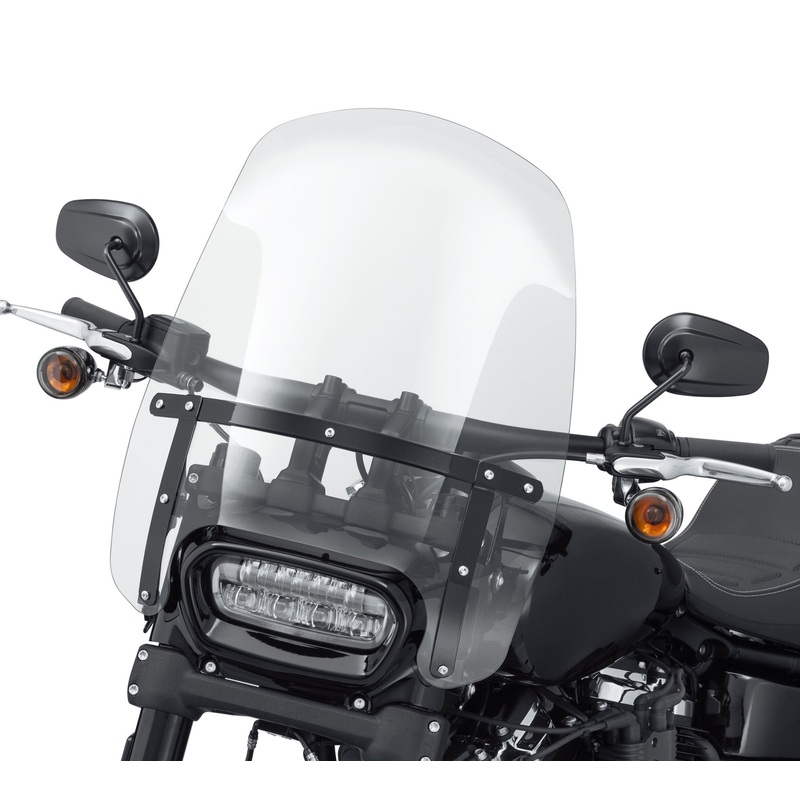 Harley Davidson 57400324 Wind Splitter H-D Detachables Compact 19 in. KIT,WSHLD,19INCLEAR,DETACH,BLCKBRKTS