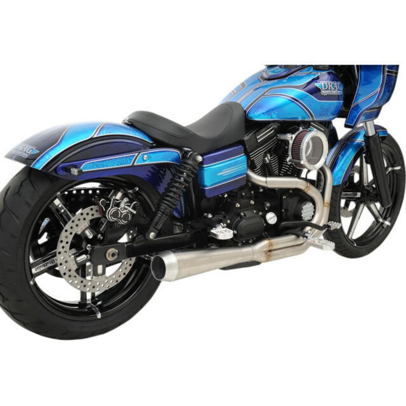 Bassani - Road Rage III 2-Into-1 Exhaust - 1991-2017 Dyna - Stainless Steel