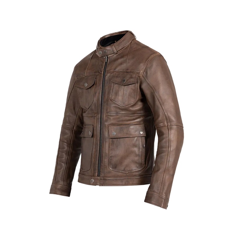 John Doe Drifter Leather Jacket Brown