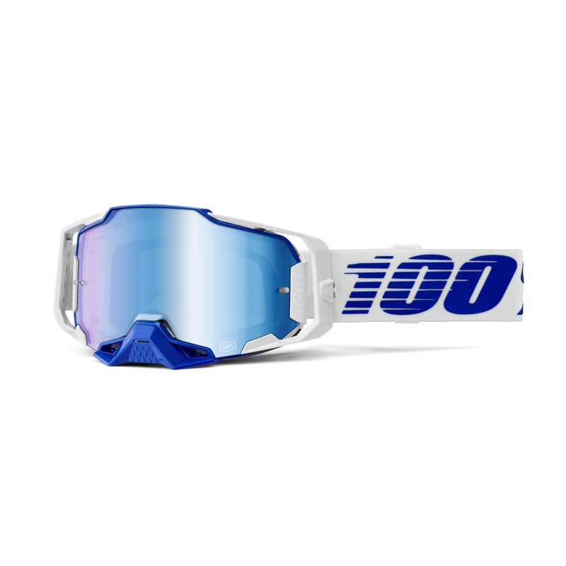 100% Armega Goggles Blue / Mirror Blue Lens