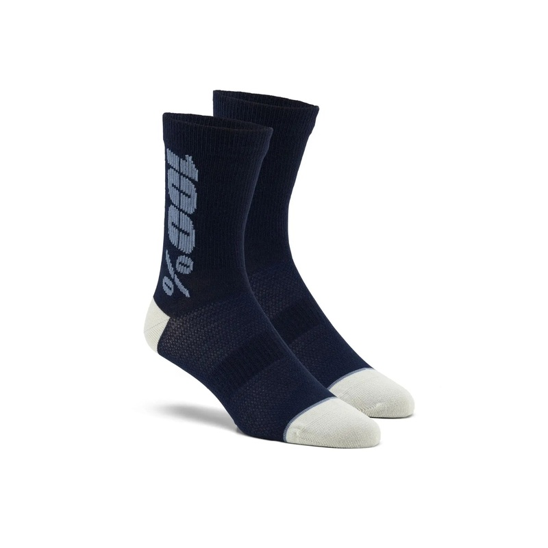 100% Rhythm Merino Wool Performance Socks Navy / Slate