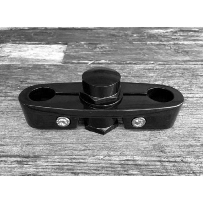 Top Clamp Custom Black with Nut Set. Meat-Balls Springer.