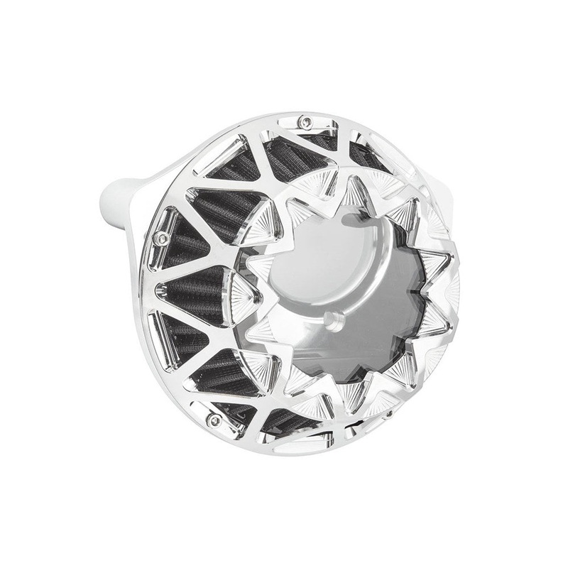 Crossfire Air Cleaner Kit - Chrome. Fits Big Twins 1999-2017.