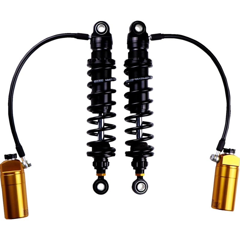 HD 779 Rear Shock Fully Adj. 13", Blackline - Touring