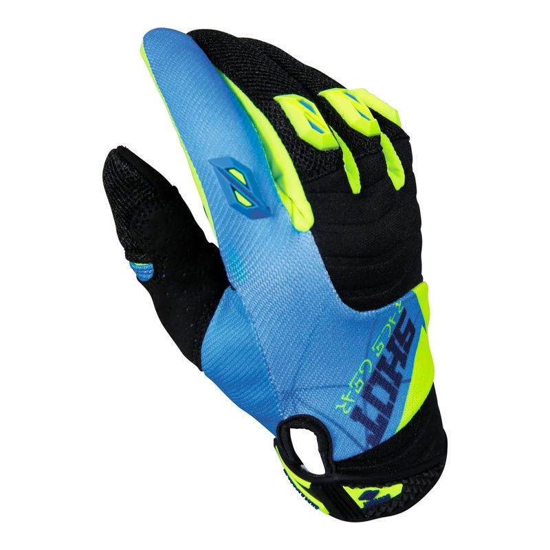 Shot Contact Gloves Infinite Blue / Neon Yellow