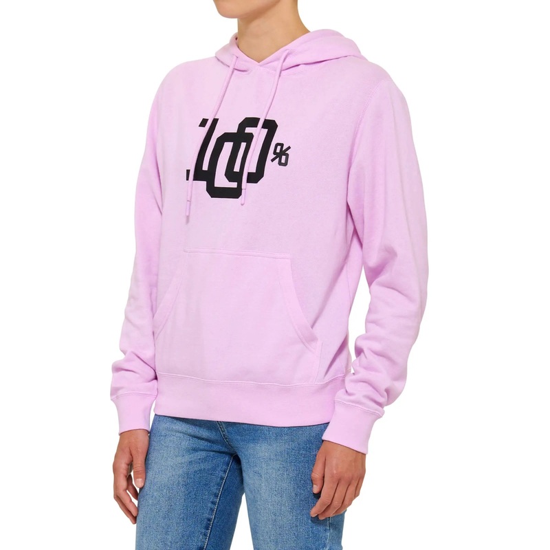 100% Varsity Ladies Pullover Hoodie Lilac