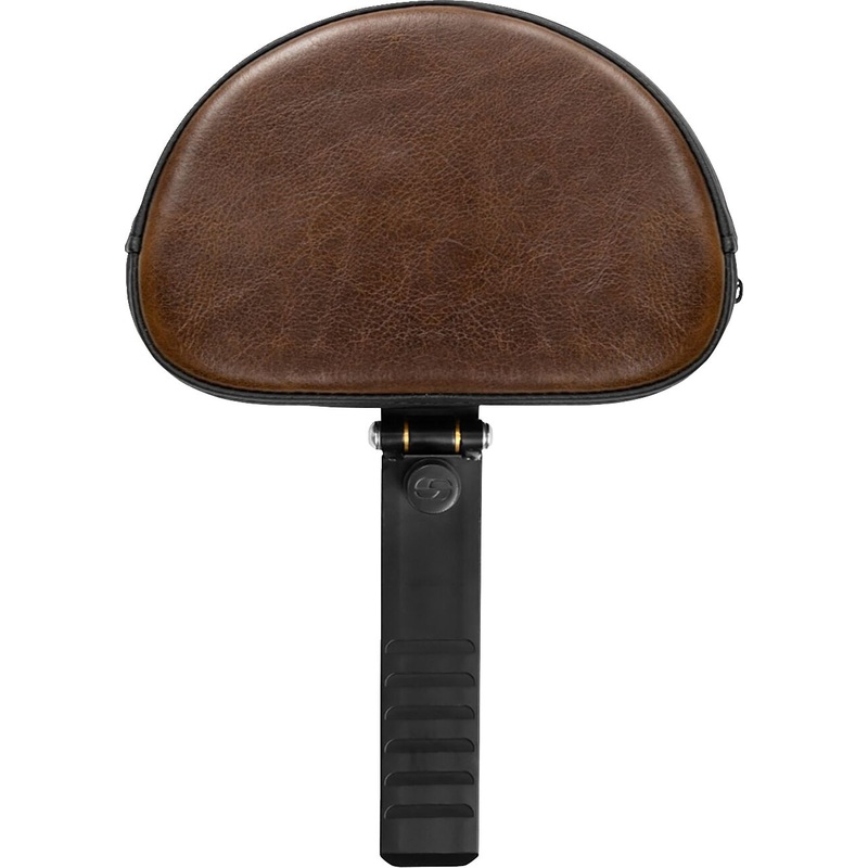 Backrest Lariat Solo Seat, Brown Leather - Sportster