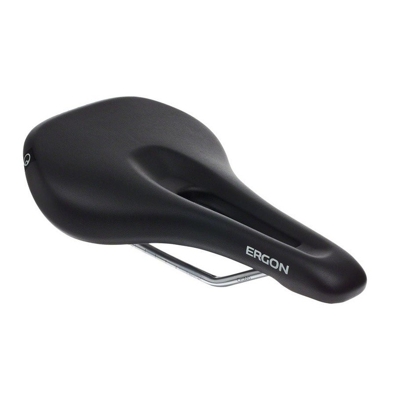 Ergon SM Women's Saddle - Chromoly Rails - Black - Medium/Large