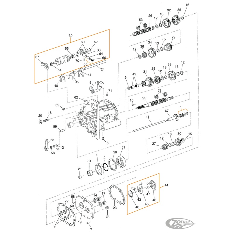 Transmission Parts for 1979-1993 5 Speed Big Twin
