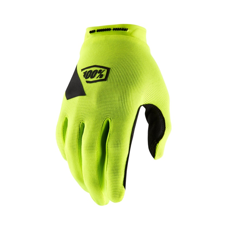 100% Ridecamp Gloves Fluo Yellow
