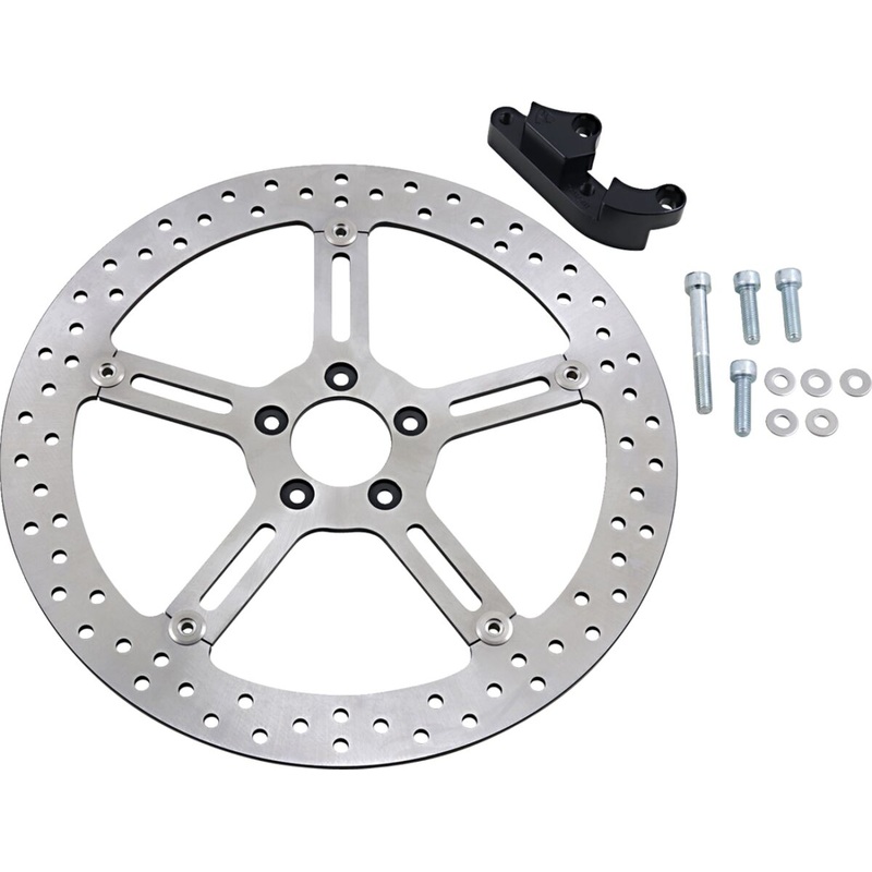 15" Right Big Brake Rotor Hub Mount - 00-05 Dyna / 00-14 Softail