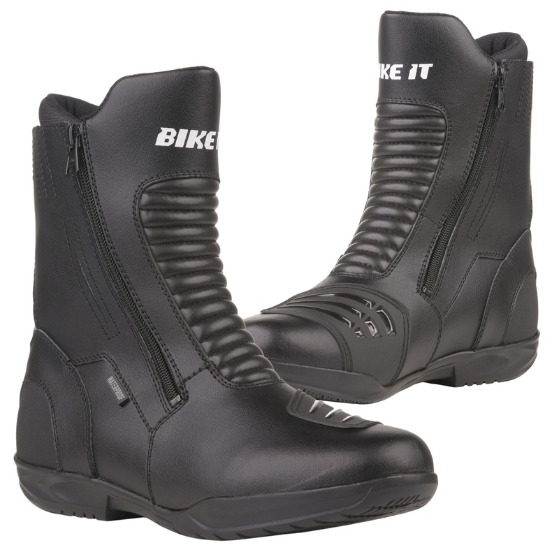 Bike It 'Preto' Black Mid Length Waterproof Motorcycle Boot (UK6 / EUR40)