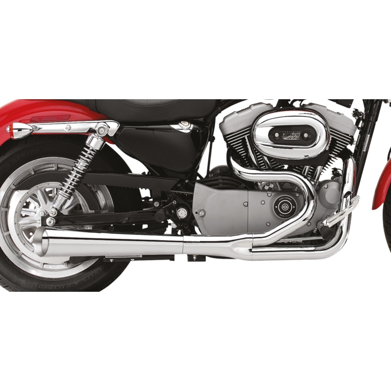 Harley Davidson Sportster exhaust  2-INTO-1 SUPERMEGS KERKER