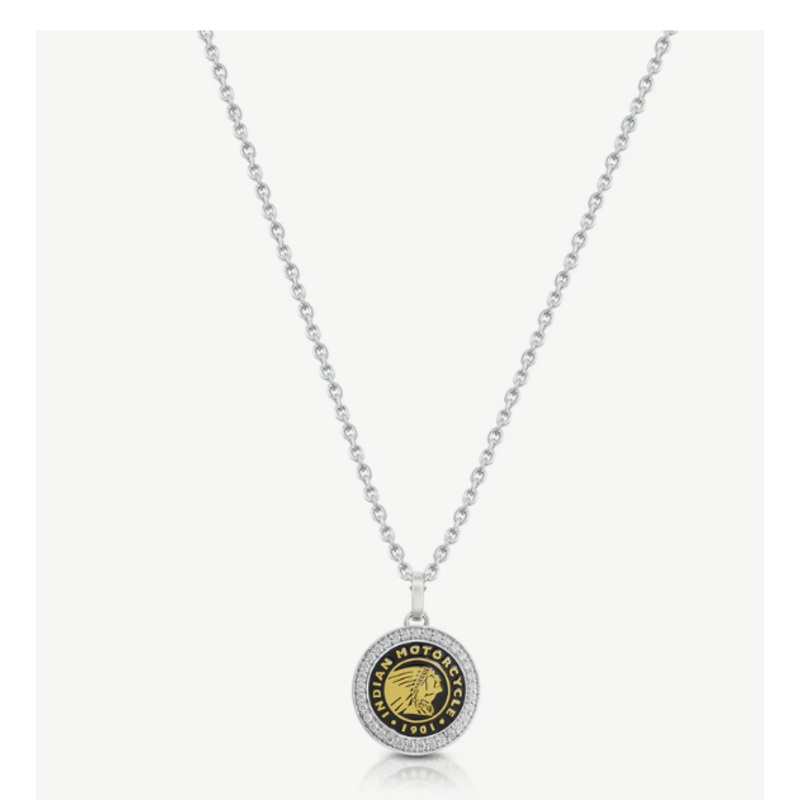 Roundel Headdress Gold & Bling Necklace